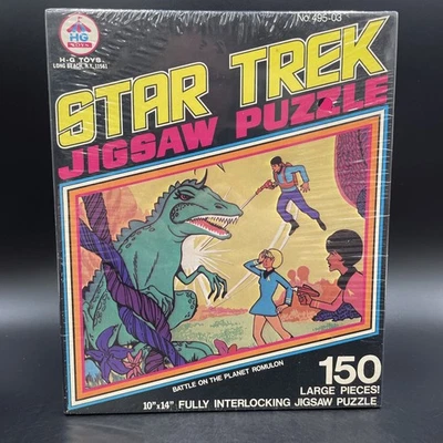 Rompecabezas 1974 Star Trek Battle on the Planet Romulon-Spock/Uhura 150 piezas Foto 1 de 4