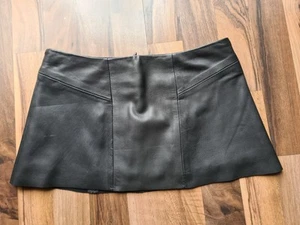 Dino'z butterweicher Echtleder-Rock Casheur Supermini Gr.34/36 schwarz Lammleder - Bild 1 von 3