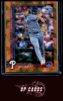 2025 Topps Chrome Sapphire Edition #57 Alec Bohm Gold #/50 - Image 1 of 2