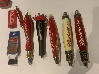 8 Budweiser beer tap handles knob ALL DIFF - Image 1 of 2