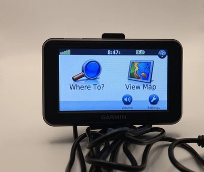 Garmin Nuvi 50LM 5" Navigator/new maps/ 12 v power and sd card - Image 1 of 4