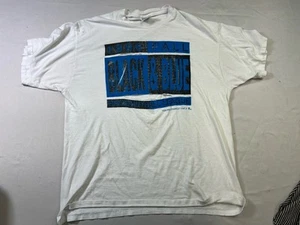 1996 black and blue raquet ball leauge ymca T Shirt XL Thrashed - Picture 1 of 5