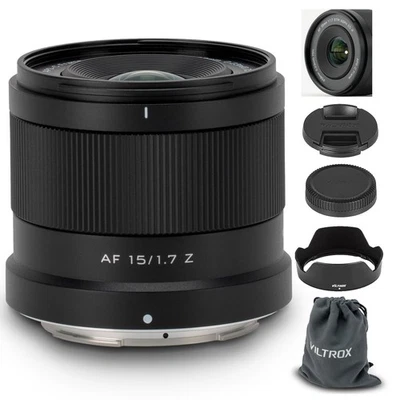 VILTROX 15mm F1.7 APS-C Obiettivo Autofocus Ultragrandangolare per Nikon Z-Mount