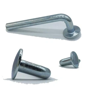 Pernos de seguridad para estantes de palets armario de vigas sombrero superior redondo 19 x 6,7 x 67,8 mm 50 un. - Imagen 1 de 8
