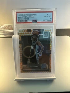 2022-23 Optic MALAKI BRANHAM Rated Rookie ORANGE BASKETBALLS PARALLEL SSP PSA 10 - Picture 1 of 2