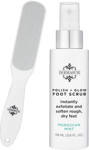 Dermasuri Callus Remover Foot Scrub - Exfoliating Feet Spray-On Formula and Reus - Picture 1 of 12