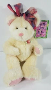 De colección Nuevo con Etiquetas Mary Meyer Blossom 10 pulgadas Marfil Peluche Oso Rosa Ramillete 1997 - Imagen 1 de 11