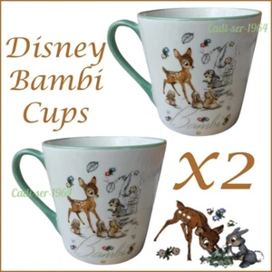 Disney Bambi Cup x 2 NEW Perfect For Bambi Fans - Picture 1 of 24