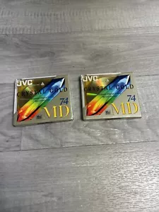 2 x JVC MiniDisc Cristal Dorado - MD-74DG - Nuevo y Sellado - Imagen 1 de 4