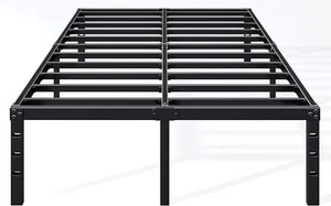 14 Inch Queen Bed Frame - Sturdy Metal Platform Queen Size, No Box Spring Needed - Picture 1 of 7