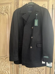 Chaquetón LAUREN Ralph Lauren Big-Boy's Doble Pecho Negro Talla 20R Nuevo con Etiquetas $$$ - Imagen 1 de 5