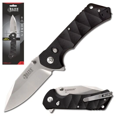 Elite Tactical, PARALLAX, ET-FDR005SCS, 3.5" Stainless Blade Folding Knife - Image 1 of 3