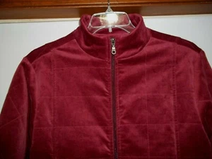 Galligaskins Women's Wool Blend Jacket Coat Size Large Dark Red Juneau Alaska - Picture 1 of 5