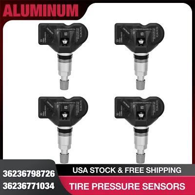 4PCS TPMS Tire Pressure Sensor For 2007-2008 BMW 335xi 36236771034 - Image 1 of 4