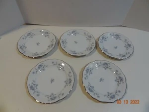 Set of 5 Johann Haviland Bavaria Blue Garland Bread Dessert Plate Plates 6-1/4" - Picture 1 of 9