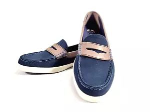 Cole Haan 1928 Nantucket Mocasines Sin Cordones Azul/Marrón Informal Barco Zapatos Talla 9.5 B - Imagen 1 de 17