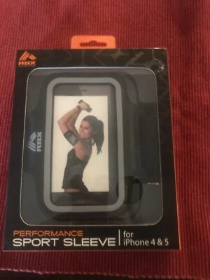 Braçadeira ajustável RBX Sports Sleeve IPhone 4/5 desempenho roxa preta - Imagem 1 de 2