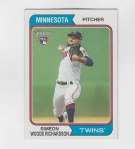(8) Simeon Woods Richardson 2023 TOPPS HERITAGE ROOKIE CARD LOT #65 TWINS - Picture 1 of 1