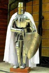 Costume medievale armatura indossabile crociato combattimento cavaliere armatura corpo intero - Foto 1 di 5