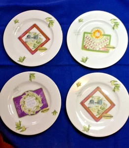 CRATE & BARREL JILL BUTLER 7IN PLATE SET (FOUR) ONE CHIP 042125B - Picture 1 of 10