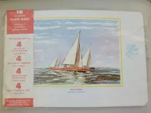 Vtg NEW US Boston's Historic North Shore Set 16 Placemats Gloucester Marblehead - Picture 1 of 7