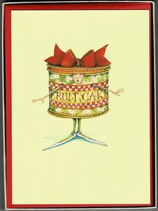 Patience Brewster Shoe New Boxed Christmas Cards Fruitcake