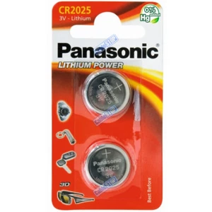2 x PANASONIC CR2025 3V Lithium Battery EXPIRY 2033 Car Key Fob Coin Cell DL2025 - Picture 1 of 1