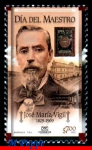 22-19 MÉXICO 2022 DÍA DEL MAESTRO, VIGILIA JOSE MARIA, EDUCACIÓN, FAMOSOS, MNH - Imagen 1 de 2