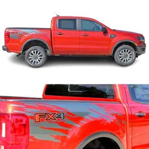 Par de calcomanías modificadas FX4 todoterreno coche calcomanía rayas laterales maletero para Ford Ranger - Imagen 1 de 6
