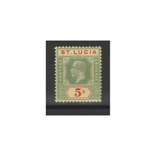 ST LUCIA 1921-26 - 5s. GEORGE V° 1 V MNH N°88 MF78379