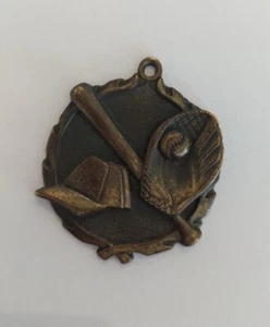 PDU Award Medal Baseball Softball Sports Necklace Lanyard Style Brass Charm - Picture 1 of 3