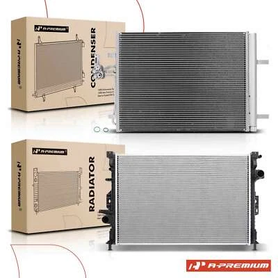 Radiador A-Premium y condensador de aire acondicionado con secador para Land Rover Discovery Sport Foto 1 de 4