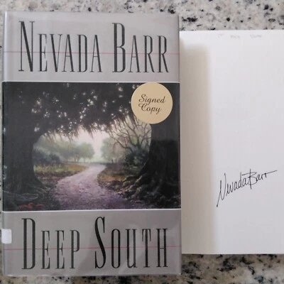 Nevada Barr SIGNED Deep South Anna Pigeon Murder Detective Mystery HC/DJ 2000 Foto 1 de 4