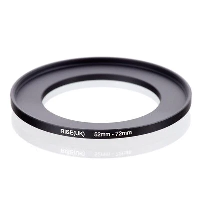 RISE(UK) 52mm-72mm 52-72 mm 52 to 72 Step Up Ring Filter Adapter black - Image 1 of 3