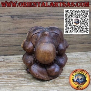 Skulptur "Yogi" Der Yogameister aus Suarholz 20cm. handgefertigt - Bild 1 von 6