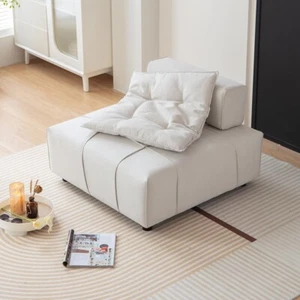 Modular Sectional Single Sofa Couch, Modular Sectional Sofa,Accent Armless Chair - Picture 1 of 7