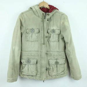 Abercrombie & Fitch Womens Small Y2K Vintage Jacket Gorpcore Pockets Distressed - Picture 1 of 12
