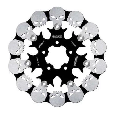 Harley-Davidson FXCWC Rocker C 2008-2011 Galfer delantero flotante calavera acanalada Ste Foto 1 de 4