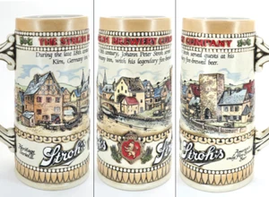 1985 Vintage Stroh Brauerei Heritage Serie II Steinzeug Bier Stein Ceramarte Brasilien - Bild 1 von 7