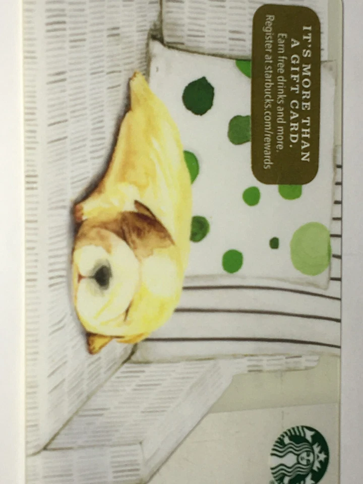 STARBUCKS GIFT CARD 2016 Sleeping Puppy Dog NO VALUE NEW Coffee Tea - Image 1 of 3