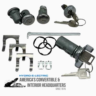 Juego completo de cerraduras OE con llaves GM con Chevrolet Malibu 1979-1981 Foto 1 de 4