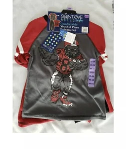 NWT - Saint Eve Boys 3 Piece Football Pajama Set - Size 5/6 - Picture 1 of 4