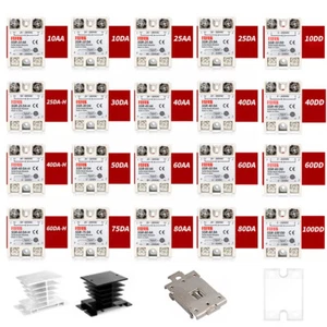 SSR-40DA AA DD Solid State Relay Module AC DC 10A/25A/30A/40A/50A/60A/80A/100A - Picture 1 of 31