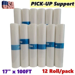 12 Rolls 17" x100FT Waterproof Inkjet Milky Transparency Film Silk Screen - Picture 1 of 9