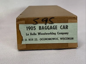 New Vintage HO Scale Model Train Kit La Belle 1905 Combination Baggage Car H9 - Picture 1 of 9