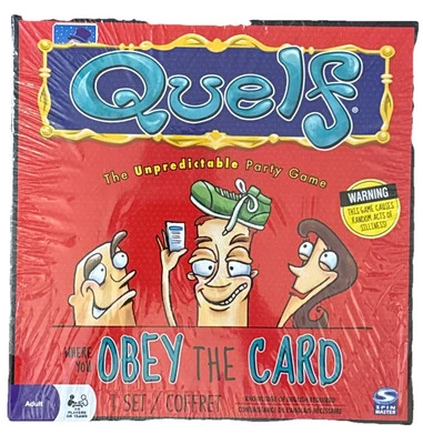 Quelf Board Game Spin Master The Unpredictable Party Board Game New Sealed Adult - Image 1 of 4