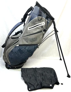 Subtle Patriot Gray Carry Stand Golf Bag 6-Way Club Divider & Rain Hood - Picture 1 of 18