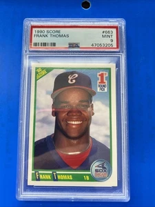 1990 Score #663 Frank Thomas White Sox RC PSA 9 MINT - Picture 1 of 2