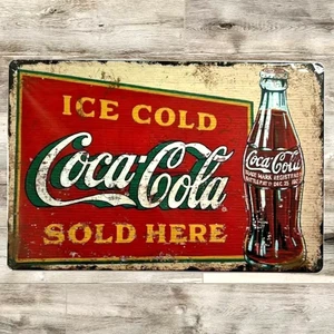 Coke Coca-Cola 8 x 12 Novelty Metal Sign Shrink-wrapped New! - Picture 1 of 2