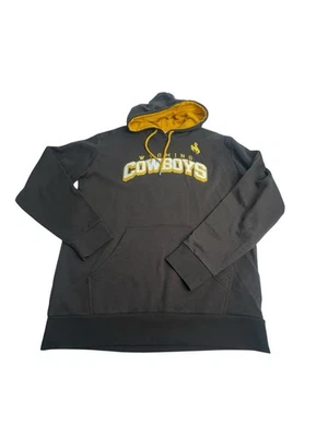 Sudadera con Capucha Wyoming Cowboys Talla L Champion Marrón Mezcla de Algodón Foto 1 de 4